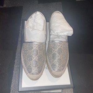 Silver Gucci Espadrilles
